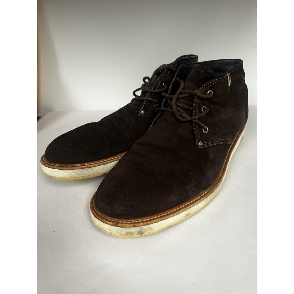 Gucci Dark Brown Suede Chukka Boots Shoes Mens Sz 11 - Picture 2 of 13